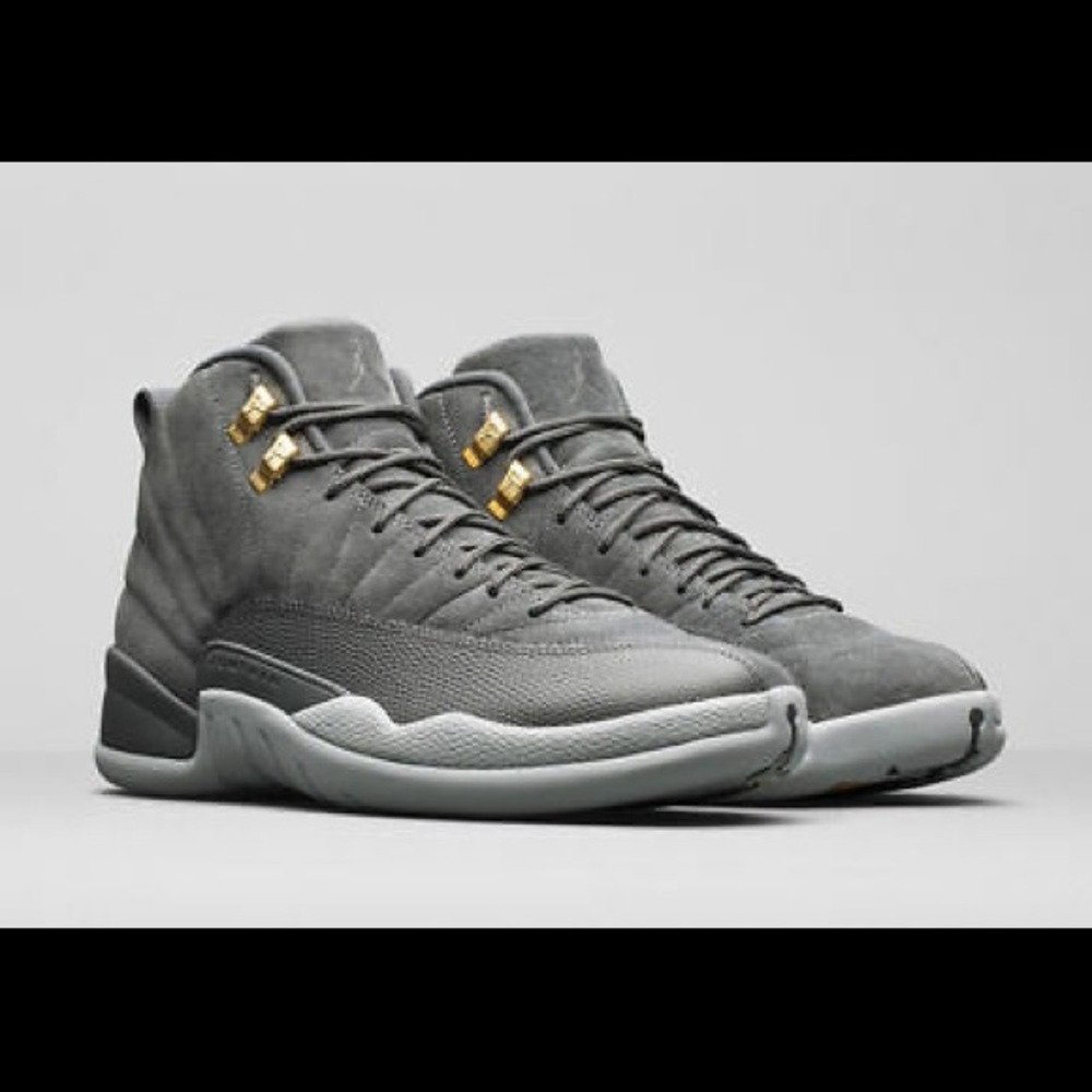 Jordan 12 Retro Dark Grey Wolf Grey